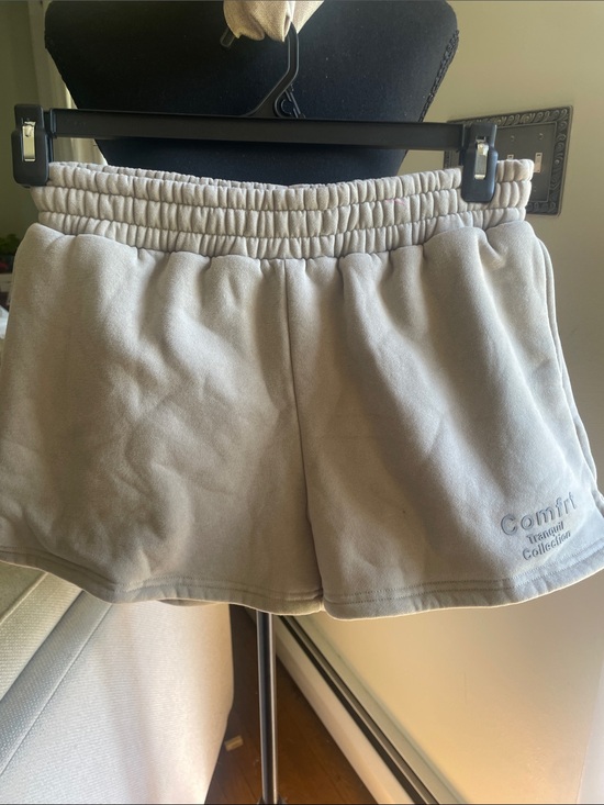 Comfrt Pants - Comfort Collection Women's Cream Athletic Lounge Shorts